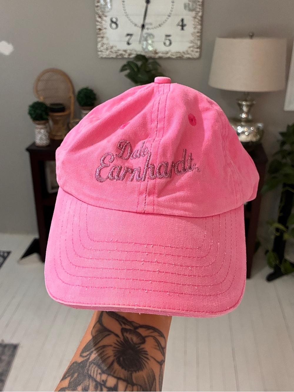 Vintage NASCAR Chase Authentics Pink Dale Earnhardt Jr. Kids Cap Hat
